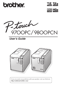 Manual Brother PT-9700PC Label Printer
