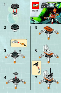 Handleiding Lego set 30230 Galaxy Squad Minirobot
