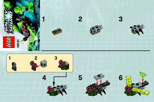 Manual de uso Lego set 30231 Galaxy Squad Insecto espacial