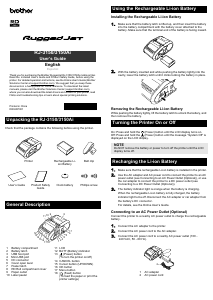 Handleiding Brother RJ-3150Ai Printer