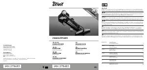 Manual de uso Crivit IAN 278485 Bomba de bicicleta