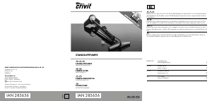 Mode d’emploi Crivit IAN 285656 Pompe vélo