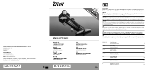 Manual Crivit IAN 285656 Bomba de bicicleta