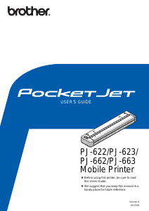 Handleiding Brother PJ-663 Printer