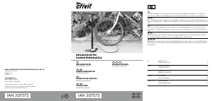 Manual de uso Crivit IAN 307572 Bomba de bicicleta