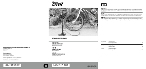 Manuale Crivit IAN 315382 Pompa per bicicletta