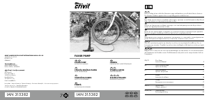 Εγχειρίδιο Crivit IAN 315382 Αντλία ποδηλάτου