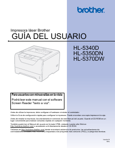 Manual de uso Brother HL-5370DW/HL-5370DWT Impresora