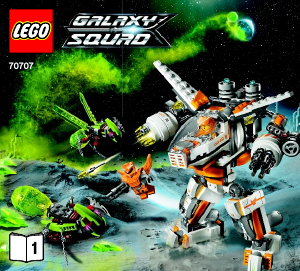 Brugsanvisning Lego set 70707 Galaxy Squad CLS-89 Udrydderrobot