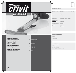 Mode d’emploi Crivit IAN 68643 Pompe vélo