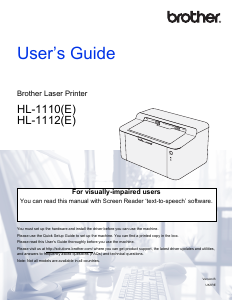 Handleiding Brother HL-1112R Printer