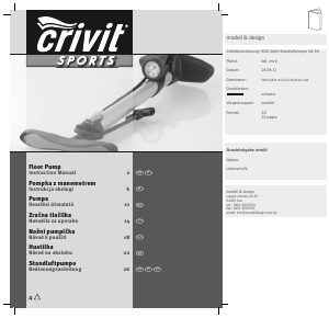 Instrukcja Crivit IAN 68643 Pompka rowerowa