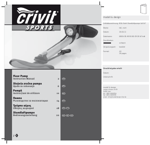 Priručnik Crivit IAN 68643 Pumpa za bicikl