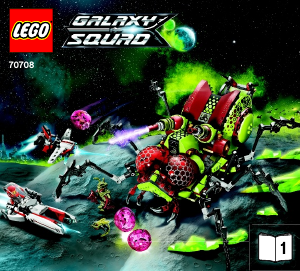 Brugsanvisning Lego set 70708 Galaxy Squad Kæmpekrible-krabler