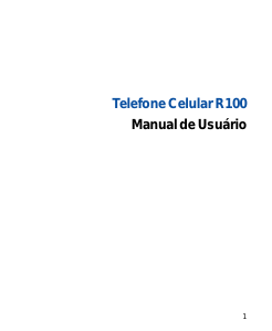 Manual ZTE R100 Telefone celular