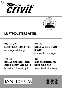 Manuale Crivit IAN 109976 Sella per bicicletta