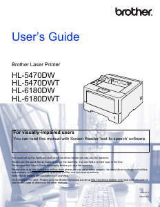 Manual Brother HL-5470DWT Printer