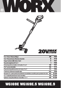 Manual Worx WG169E Trimmer de gazon