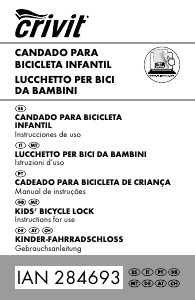 Manuale Crivit IAN 284693 Antifurto bici