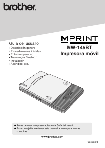 Manual de uso Brother MW-145BT Impresora