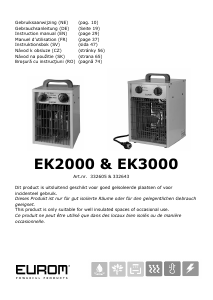 Bruksanvisning Eurom EK3000 Värmefläkt