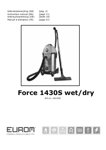 Mode d’emploi Eurom Force 1430S Aspirateur