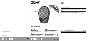 Manuale Crivit IAN 102162 Bersaglio per freccette