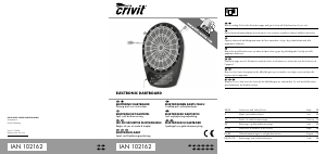 Bruksanvisning Crivit IAN 102162 Darttavla