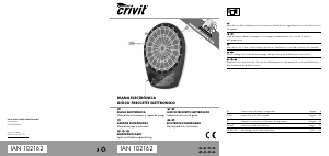 Manual Crivit IAN 102162 Alvo para dardos