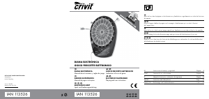 Manual de uso Crivit IAN 113526 Tablero de dardo