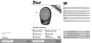 Használati útmutató Crivit IAN 275755 Darts céltábla