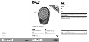 Handleiding Crivit IAN 275755 Dartboard