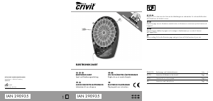 Manuale Crivit IAN 290935 Bersaglio per freccette