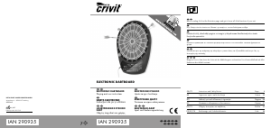 Manual Crivit IAN 290935 Dartboard