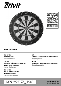 Brugsanvisning Crivit IAN 292176 Dartskive