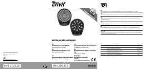 Bruksanvisning Crivit IAN 303330 Darttavla