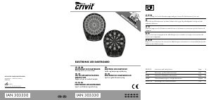 Brugsanvisning Crivit IAN 303330 Dartskive