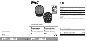 Használati útmutató Crivit IAN 321912 Darts céltábla