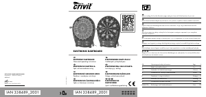 Rokasgrāmata Crivit IAN 338489 Šautriņu mērķis