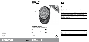 Manual Crivit IAN 91561 Alvo para dardos