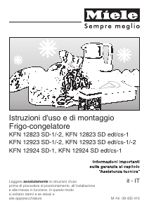 Manuale Miele KFN 12823 SD-2 Frigorifero-congelatore