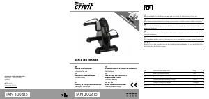 Instrukcja Crivit IAN 300415 Rower treningowy