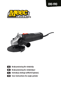 Instrukcja Meec Tools 010-190 Szlifierka kątowa