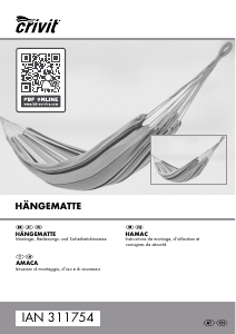 Manuale Crivit IAN 311754 Amaca