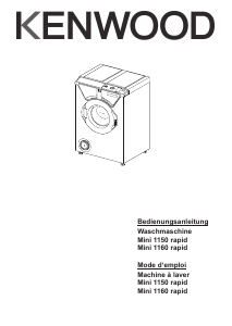 Mode d’emploi Kenwood Mini 1150 Rapid Lave-linge