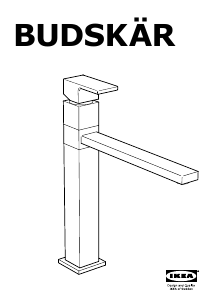 Bruksanvisning IKEA BUDSKAR Vannkran