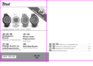 Manuale Crivit IAN 103142 Orologio sportivo