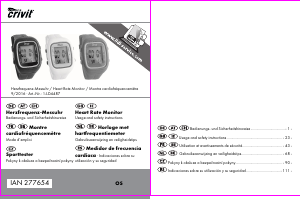 Manual de uso Crivit IAN 277654 Reloj deportivo