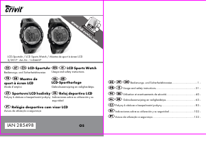 Mode d’emploi Crivit IAN 285498 Montre sport