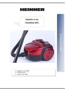 Manual Heinner CV-2015 CleanMate Aspirator